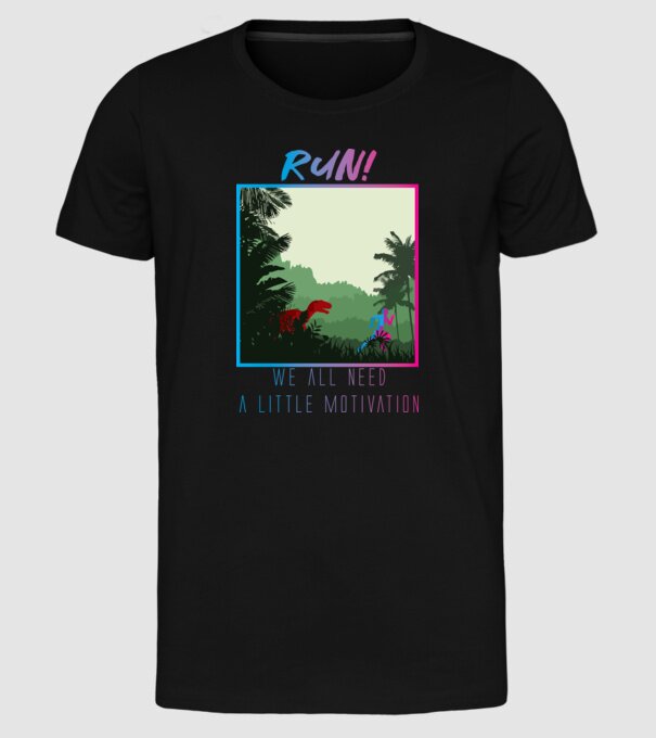 Dire Motivation - Teribil de motivat model negru pe tricou