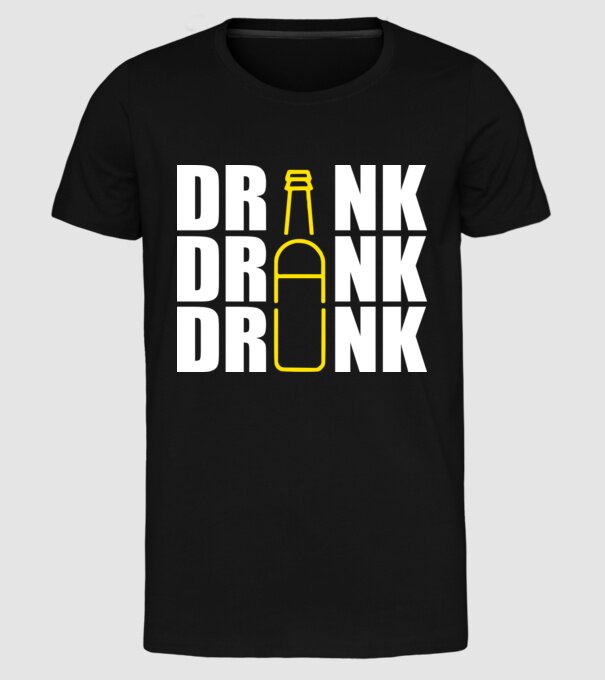 Drink drank drunk model negru pe tricou