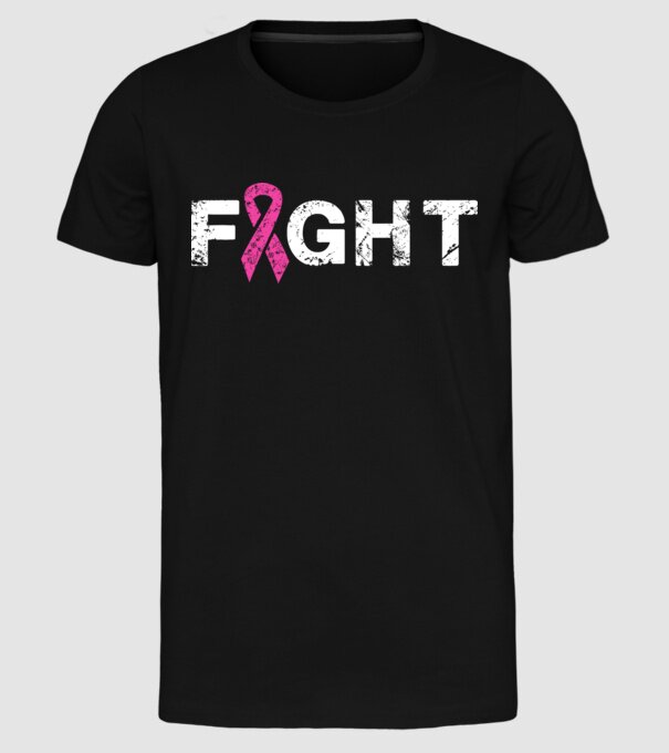 Fight model negru pe tricou