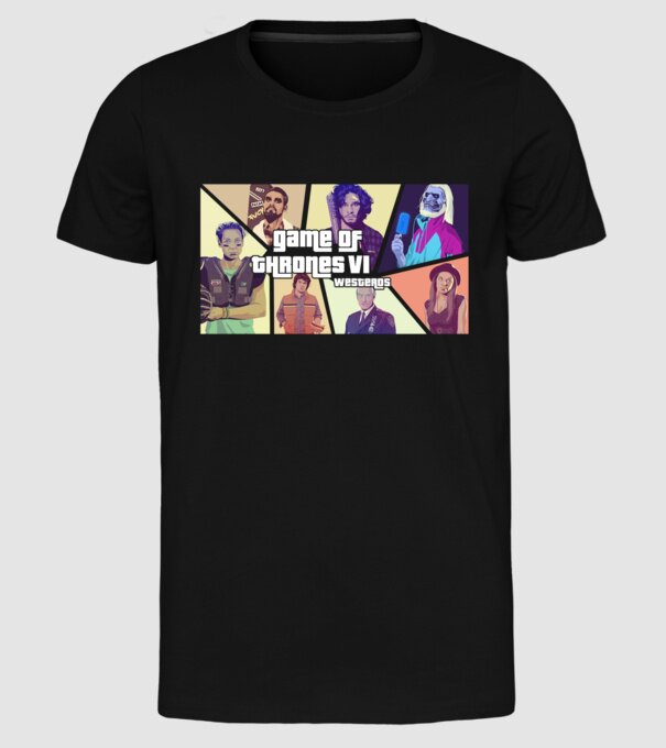 game of thrones gta model negru pe tricou