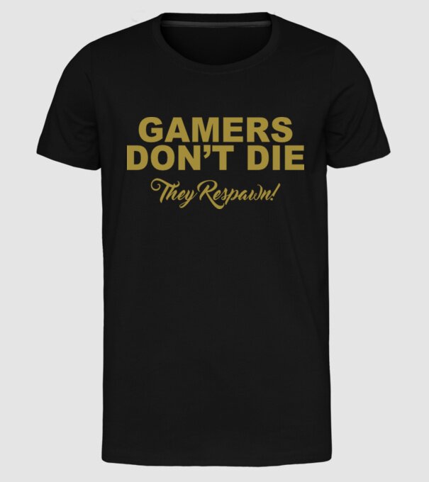 'Gamers don''t lie' model negru pe tricou