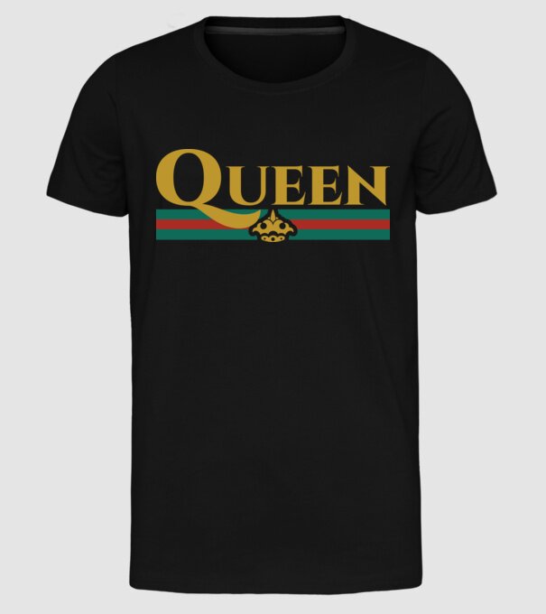 Gucci queen model negru pe tricou