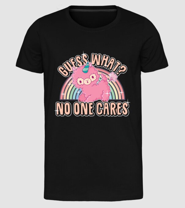 Guess what lama model negru pe tricou