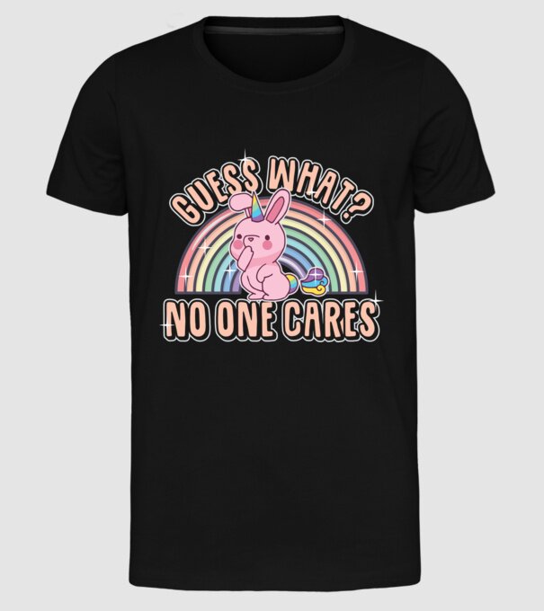 Guess what iepure-unicorn model negru pe tricou