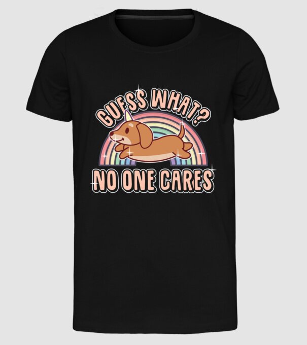 Guess what teckel model negru pe tricou