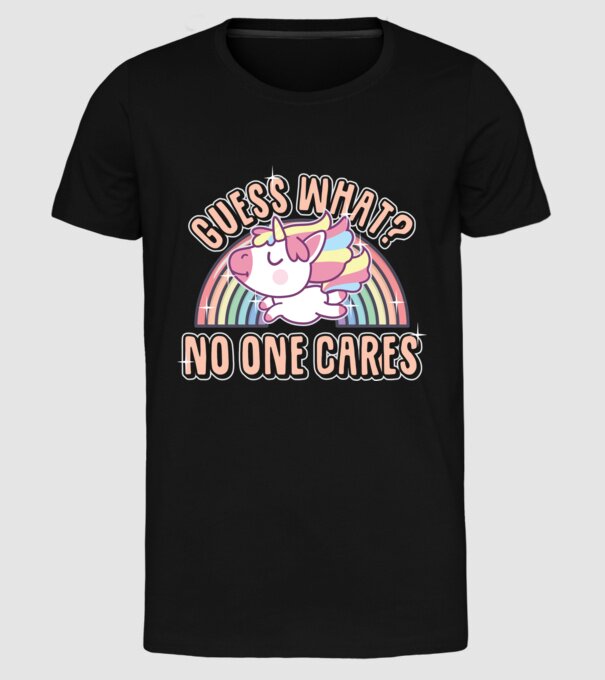 Guess what Unicorn model negru pe tricou