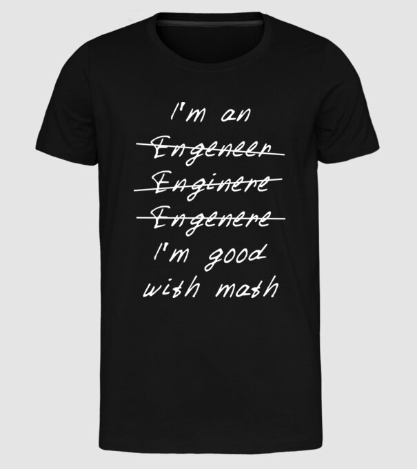 'I''m good with math' model negru pe tricou