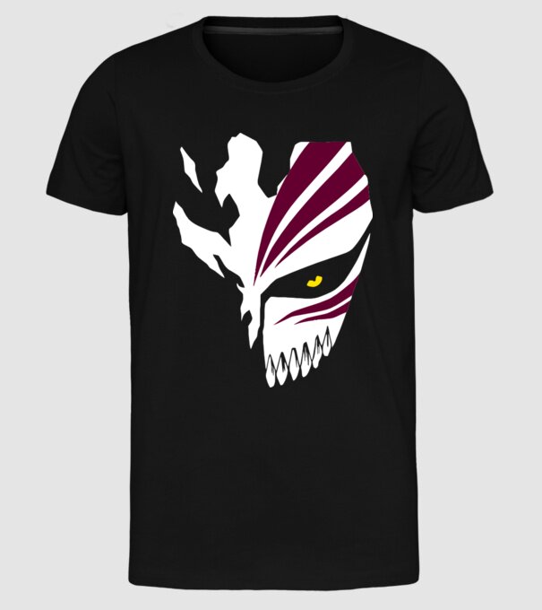 Ichigo Hollow Mask model negru pe tricou