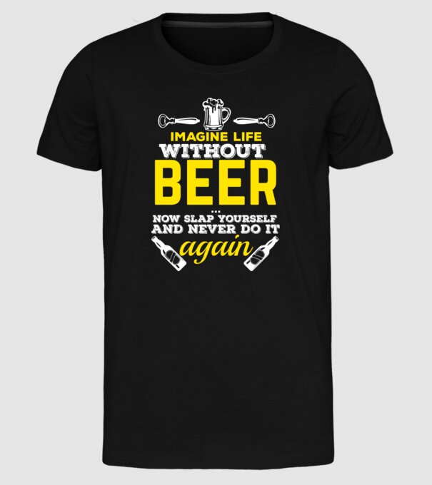 Imagine life model negru pe tricou