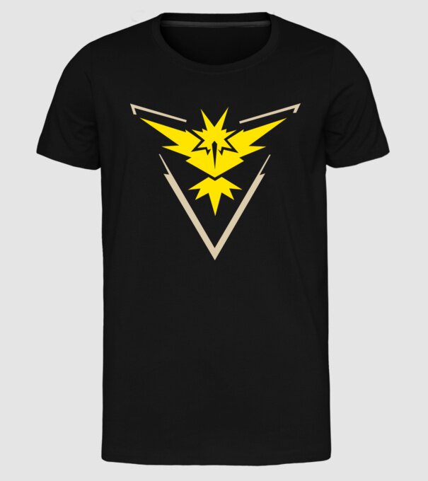 Instinct team logo model negru pe tricou