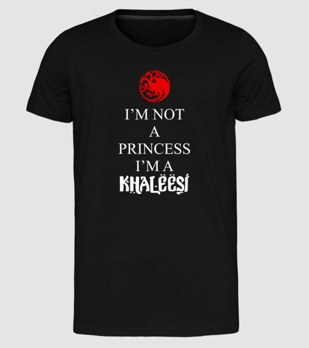 khaleesi model negru pe tricou