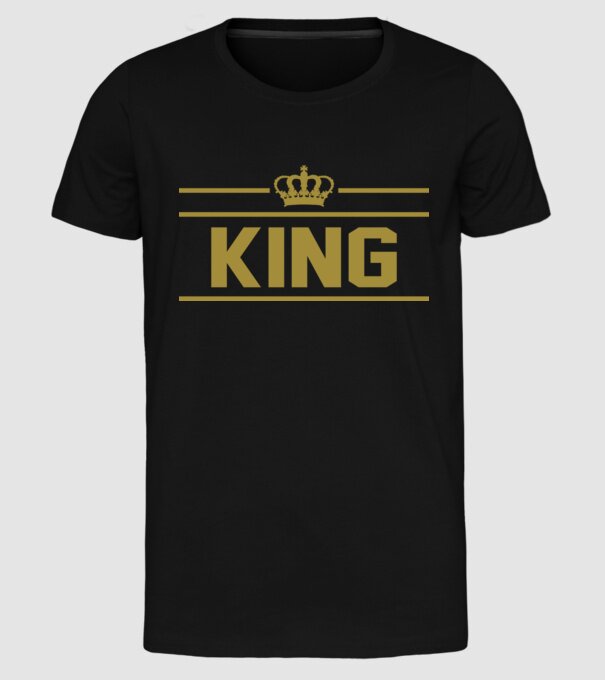 King model negru pe tricou