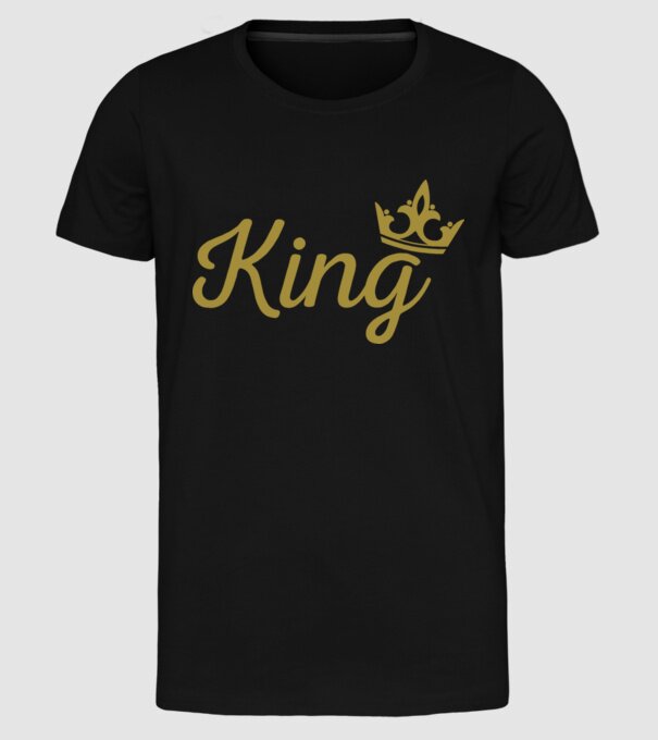 King model negru pe tricou