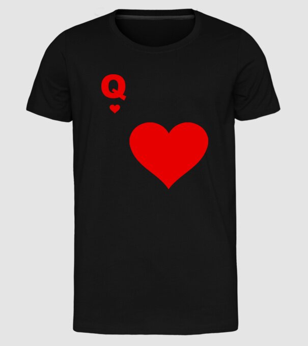 Regină model negru pe tricou