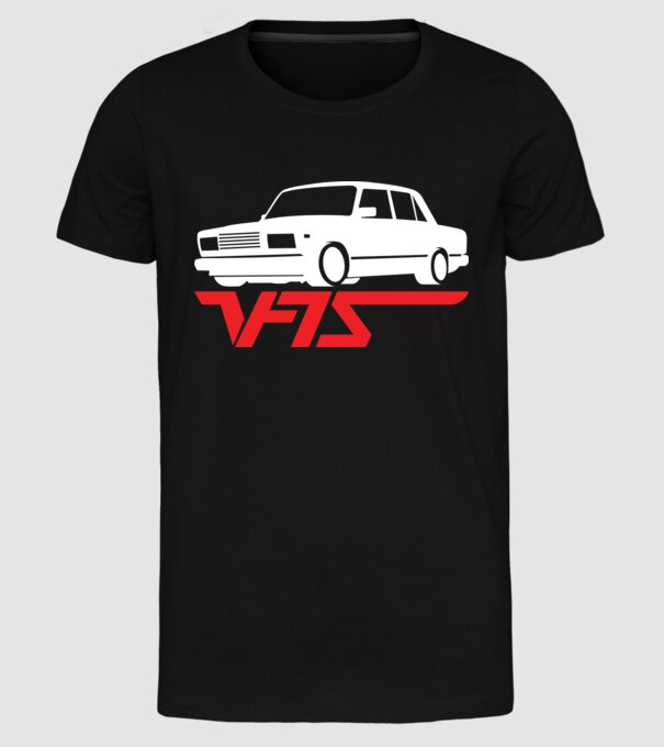 Lada model negru pe tricou