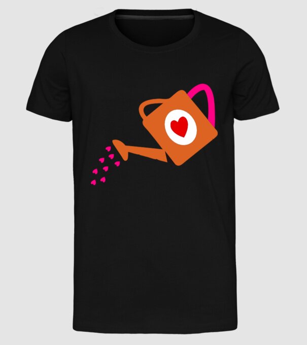 Cană de stropit model negru pe tricou