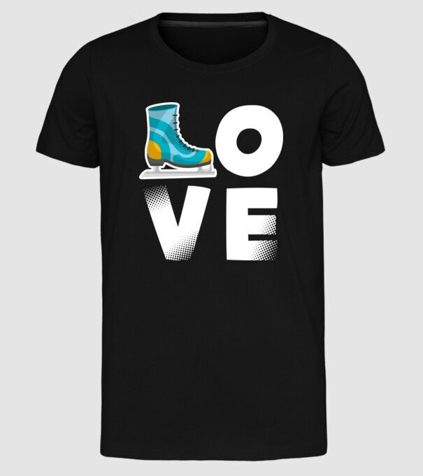 love model negru pe tricou