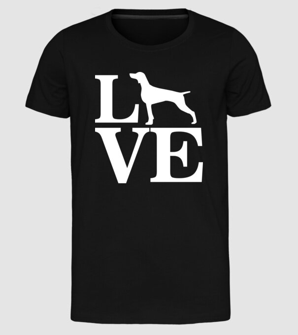 LOVE VIȘLĂ model negru pe tricou