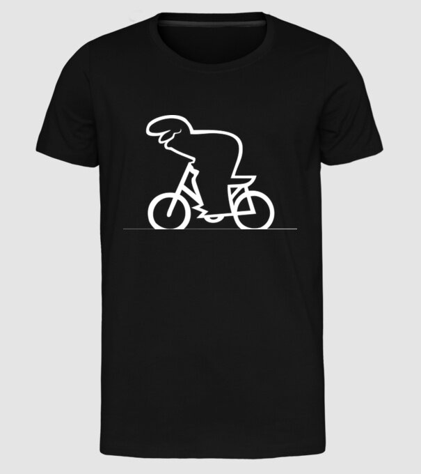 model negru pe tricou