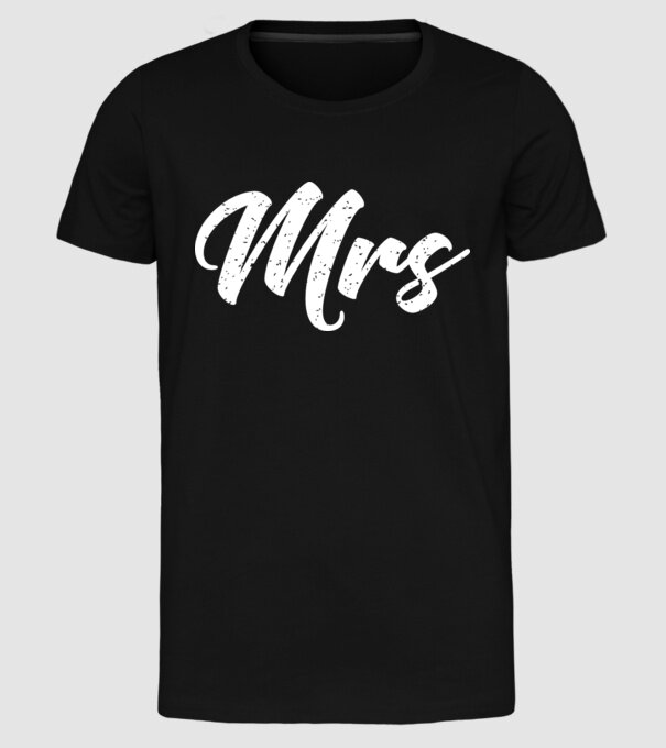 Mrs 1 model negru pe tricou