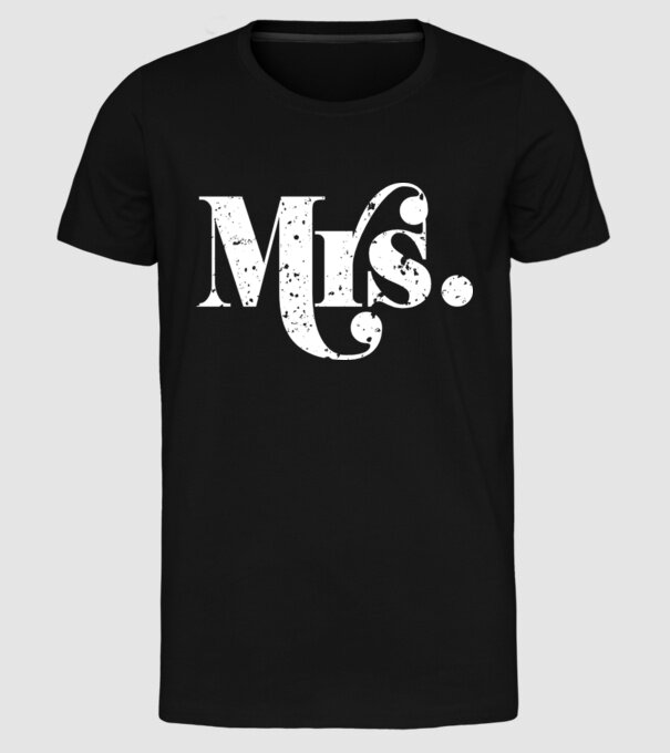 Mrs 2 model negru pe tricou