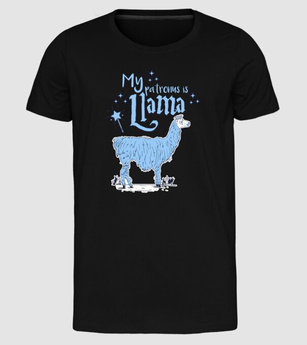 My patronus is Llama model negru pe tricou