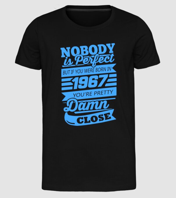 Nobody 1967 model negru pe tricou