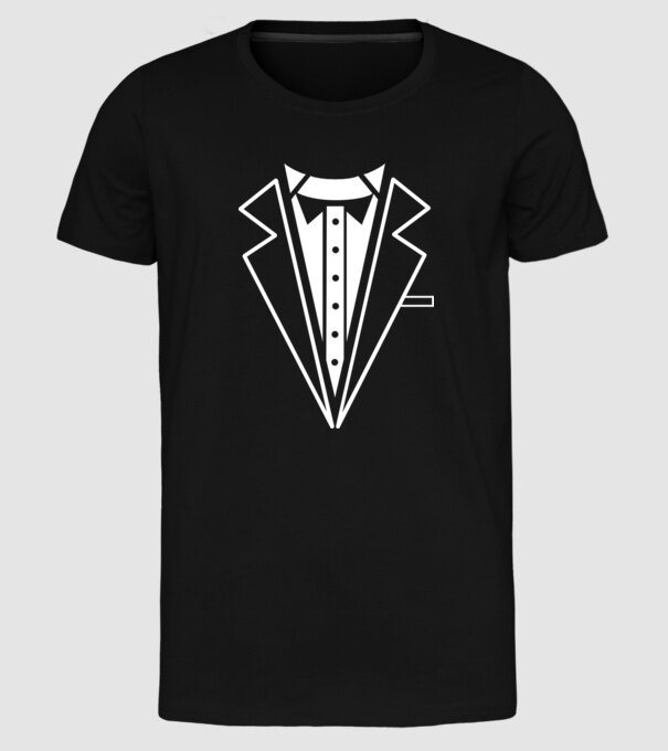 Costum 2 model negru pe tricou