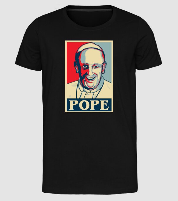 Poster Papa model negru pe tricou