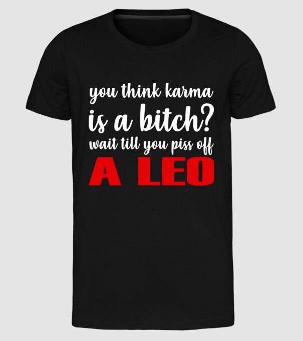 Piss of a LEO model negru pe tricou