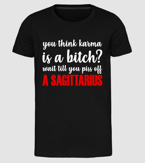 Piss of a SAGITTARIUS model negru pe tricou