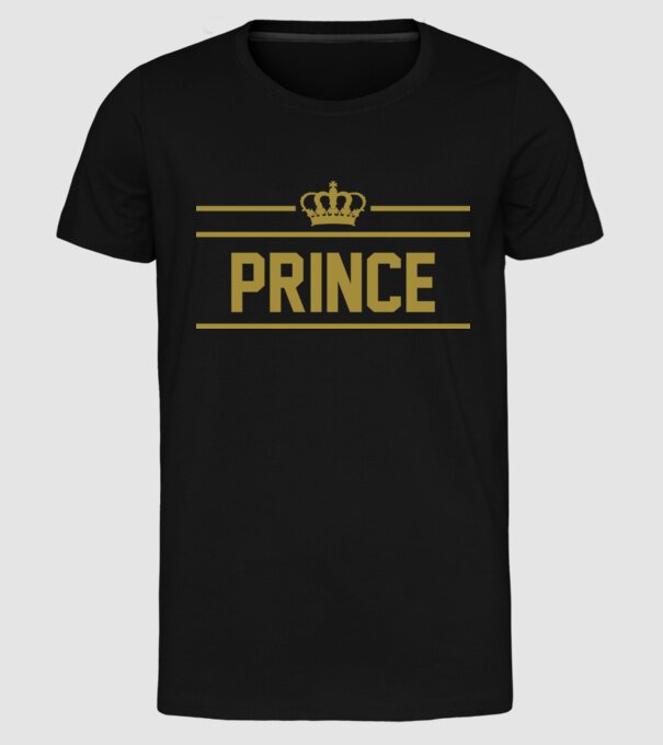 Prince model negru pe tricou