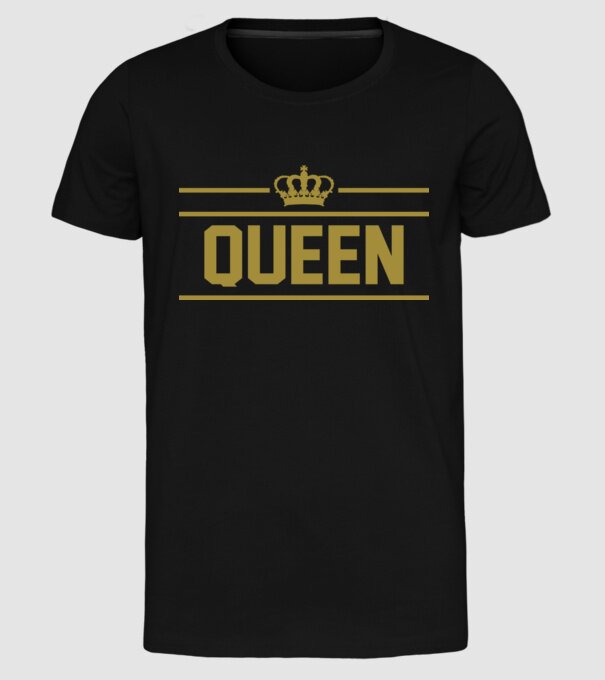 Queen model negru pe tricou