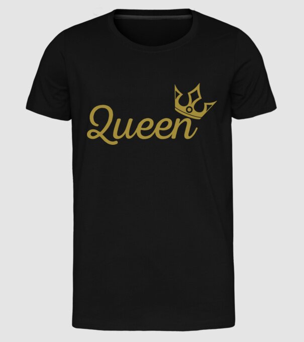 Queen model negru pe tricou