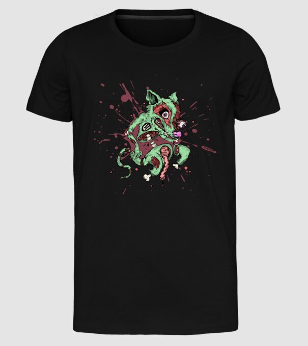 Rat - Snapsleek own model negru pe tricou