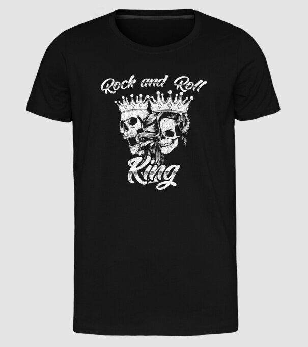RNR KING model negru pe tricou