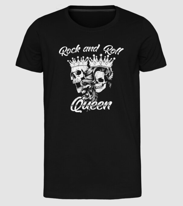 RNR QUEEN model negru pe tricou