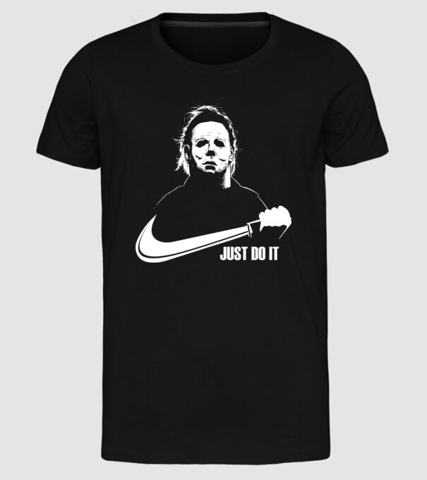 Serial killer model negru pe tricou