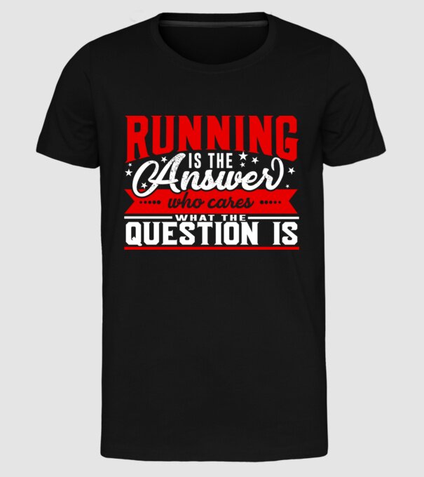 Sport is the answer ATLET model negru pe tricou