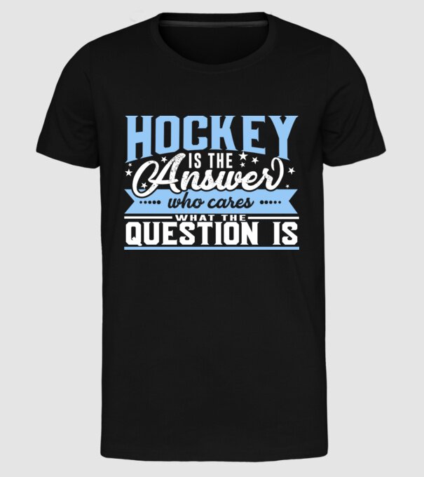 Sport is the answer HOCHEIST model negru pe tricou