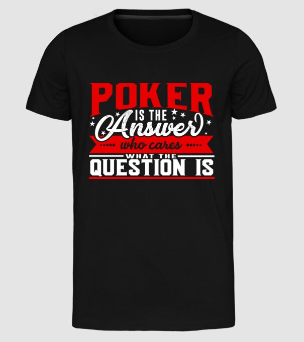 Sport is the answer JUCĂTOR POKER model negru pe tricou