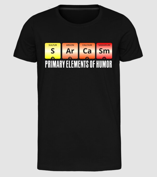 Sarcasm model negru pe tricou