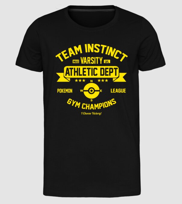 Team instinct champions model negru pe tricou
