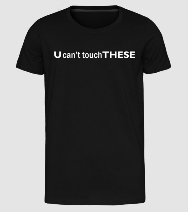 touch model negru pe tricou