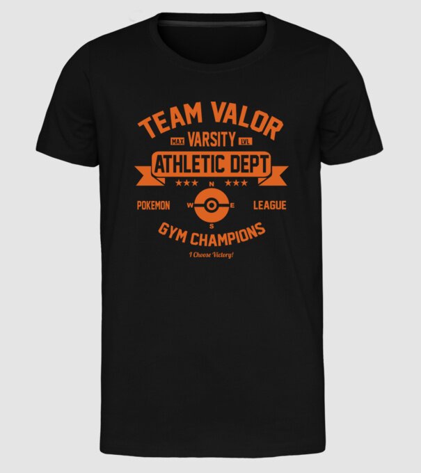Valor champions model negru pe tricou