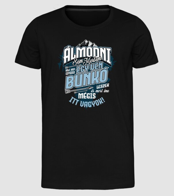 Ticălos bătrân model negru pe tricou