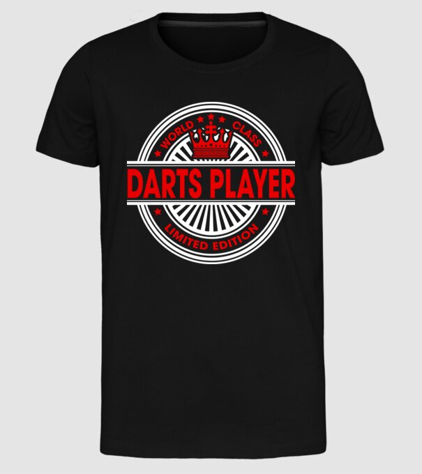 World class DARTS model negru pe tricou