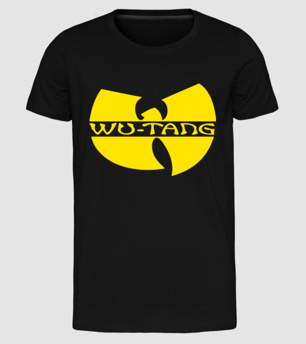 wu tang logo model negru pe tricou