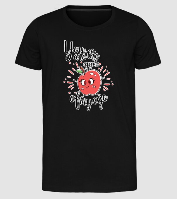 You drive me bananas you are the apple of my eye model negru pe tricou