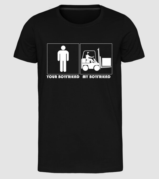 Your BYFRND MBYFRND model negru pe tricou